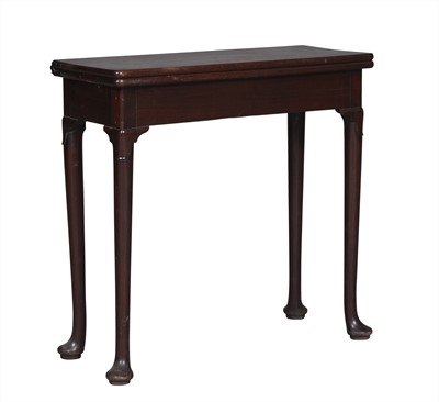 Lot 101 - George II Mahogany Fold-Over Card Table