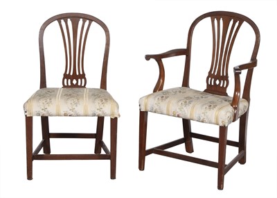 Lot 124 - Set of Five George III Style Mahogany Chairs