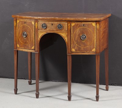 Lot 119 - George III Inlaid Mahogany Small Sideboard