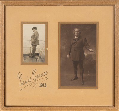 Lot 5175 - A signed photograph of the great Italian opera singer and caricaturist