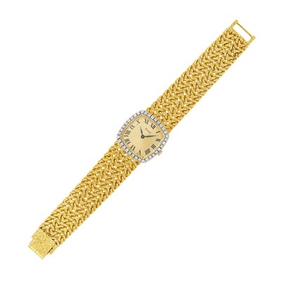 Lot 114 - Piaget Gold and Diamond Wristwatch, Ref. 9236