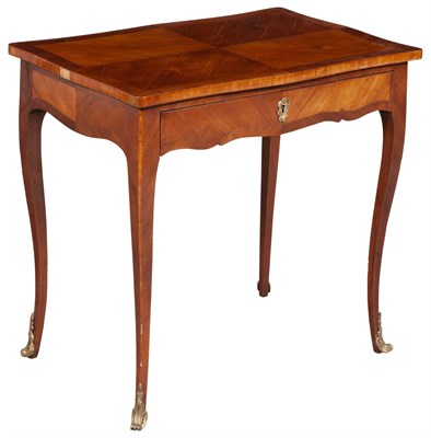Lot 172 - Louis XV Style Tulipwood Table With one drawer...