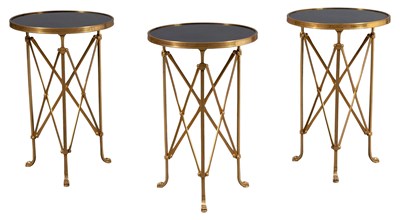 Lot 210 - Three Neoclassical Style Marble Top...