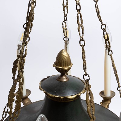 Lot 237 - Empire Gilt and Patinated Bronze Chandelier