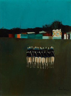 Lot 73 - Nicola Simbari Italian, b. 1927 Green Parade,...