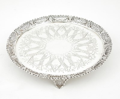Lot 151 - Victorian Sterling Silver Salver