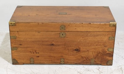 Lot 93 - English Brass-Mounted Camphor Campaign Chest