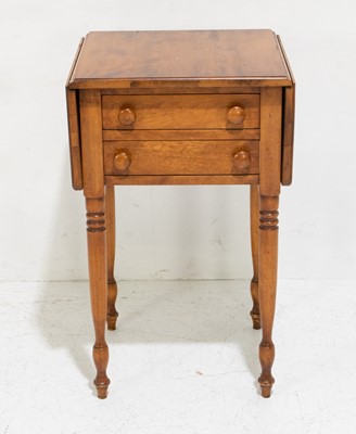 Lot 178 - Fruitwood Drop-Leaf Work Table