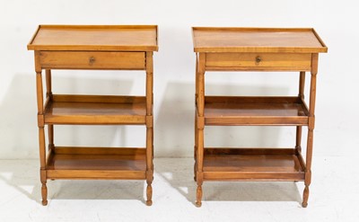 Lot 88 - Pair of Provincial Fruitwood Side Tables