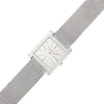 Lot 34 - Audemars Piguet Gentleman's Platinum Mesh Wristwatch