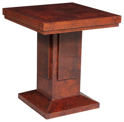 Lot 271 - Art Deco Style Burlwood Center Table Height 29...