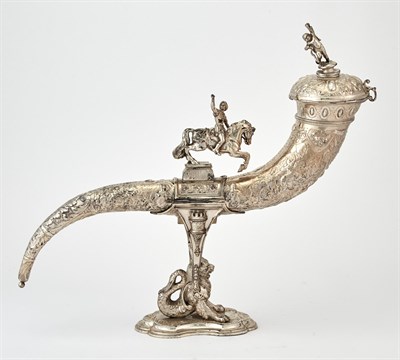 Lot 201 - Silver Plate Renaissance Style Cornucopia/Rhyton