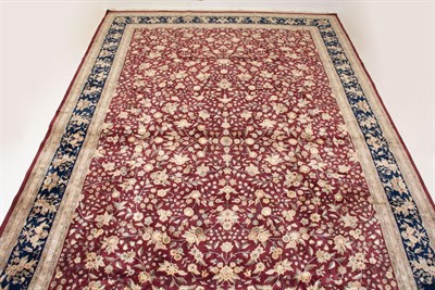 Lot 355 - Silk and Wool Sino Kashan Carpet China,...