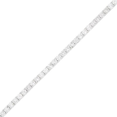 Lot 33 - White Gold and Diamond Bracelet