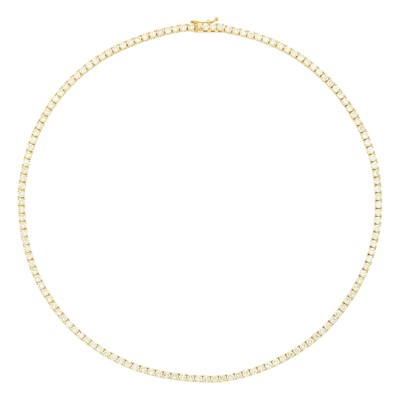 Lot 102 - Gold and Diamond Necklace