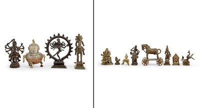 Lot 269 - An Assorted Group of Indian Bronze Miniatures