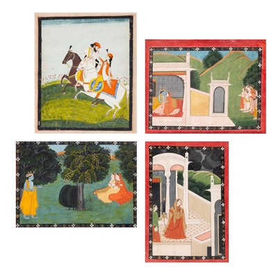 Lot 157 - Four Indian Painted Miniatures