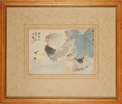 Lot 79 - A Chinese Ink and Color Painting, "Lee Uen Lung"