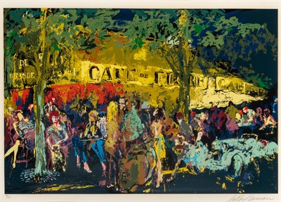 Lot 104 - LeRoy Neiman (1921-2012) CAFE DE FLORE LA NUIT...
