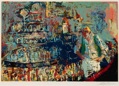 Lot 120 - LeRoy Neiman (1921-2012) THE MIXOLOGIST Color...