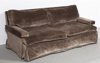 Lot 308 - Velvet Upholstered Sofa Height 32 inches,...
