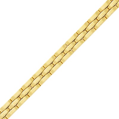 Lot 145 - Cartier Gold 'Panthère' Link Bracelet