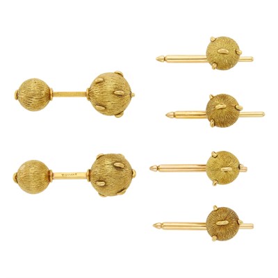 Lot 45 - Tiffany & Co., Schlumberger Gold Dress Set