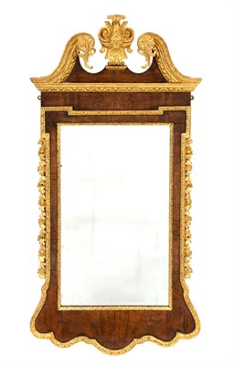 Lot 647 - George II Parcel-Gilt Walnut Mirror