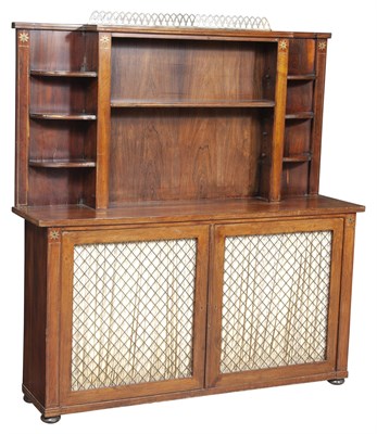 Lot 755 - Regency Brass Inlaid Rosewood Chiffonier