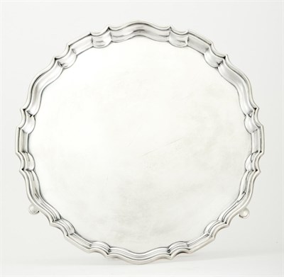 Lot 220 - George V Sterling Silver Salver