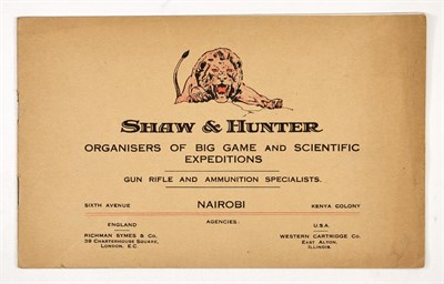 Lot 81 - [BIG GAME HUNTING--EPHEMERA] Two ephemeral...