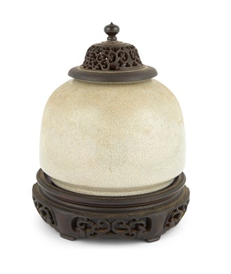Lot 185 - A Chinese Porcelain Ge-Type Water Pot