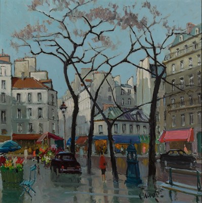 Lot 98 - Constantin Kluge French, 1912-2003 L'Avenue...