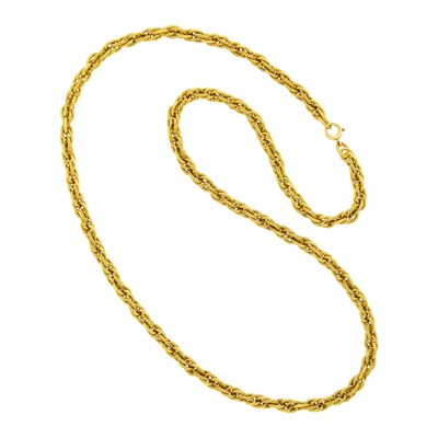 Lot 1147 - Long Gold Chain Necklace