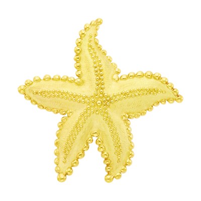 Lot 1015 - Tiffany & Co. Gold Starfish Brooch