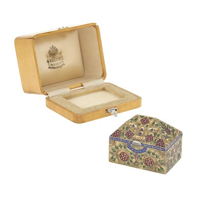 Lot 80 - Fabergé Silver-Gilt and Cloisonné Enamel...
