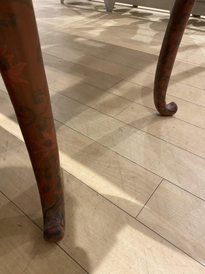 Lot 64 - A Rare and Elegant Pair of Chinese Tianqi and Qiangjin Lacquer Side Tables