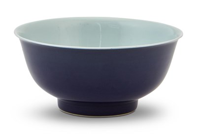 Lot 245 - A Fine Chinese Blue Glazed Porcelain Bowl