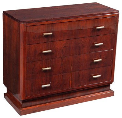 Lot 283 - French Art Deco Rosewood Chest of Drawers