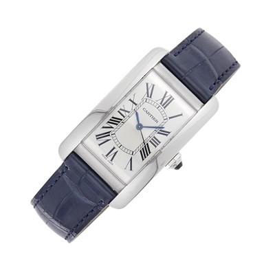 Lot 48 - Cartier Stainless Steel 'Tank Americaine' Wristwatch, Ref. 3972