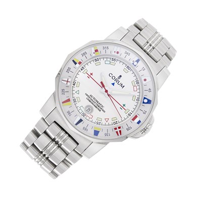 Lot 38 - Corum Gentleman's Stainless Steel 'Admiral's Cup' Wristwatch, Ref. 982.630.20