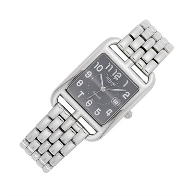 Lot 43 - Hermès Paris Stainless Steel 'Cape Cod' Wristwatch