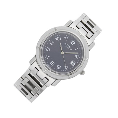 Lot 45 - Hermès Paris Stainless Steel 'Clipper' Wristwatch, Ref. CL6.710