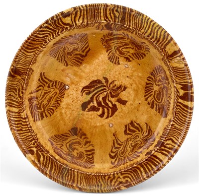 Lot 179 - A Chinese Amber Glazed Pottery Footed Dish