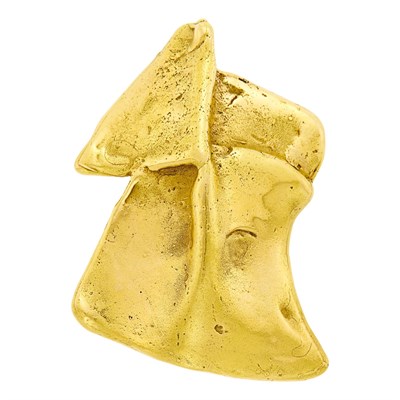 Lot 218 - Gold Artisanal Brooch, France