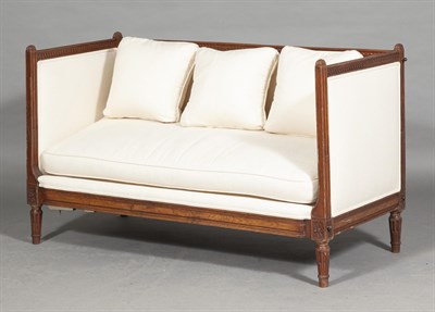 Lot 181 - Louis XVI Style Carved Oak Daybed Height 36...