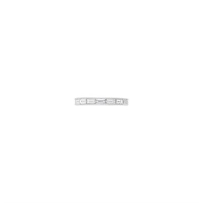Lot 90 - Van Cleef & Arpels Platinum and Diamond Band Ring, France