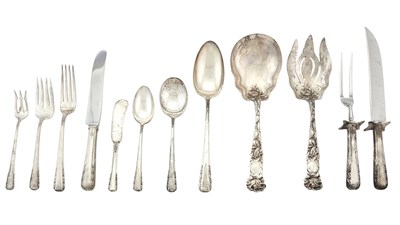 Lot 240 - International Silver Co. Sterling Silver Courtship Pattern Flatware Service