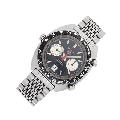 Lot 39 - Heuer Stainless Steel 'Autavia Chronograph' Wristwatch, Ref. 1163