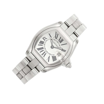 Lot 1106 - Cartier Stainless Steel 'Roadster' Wristwatch